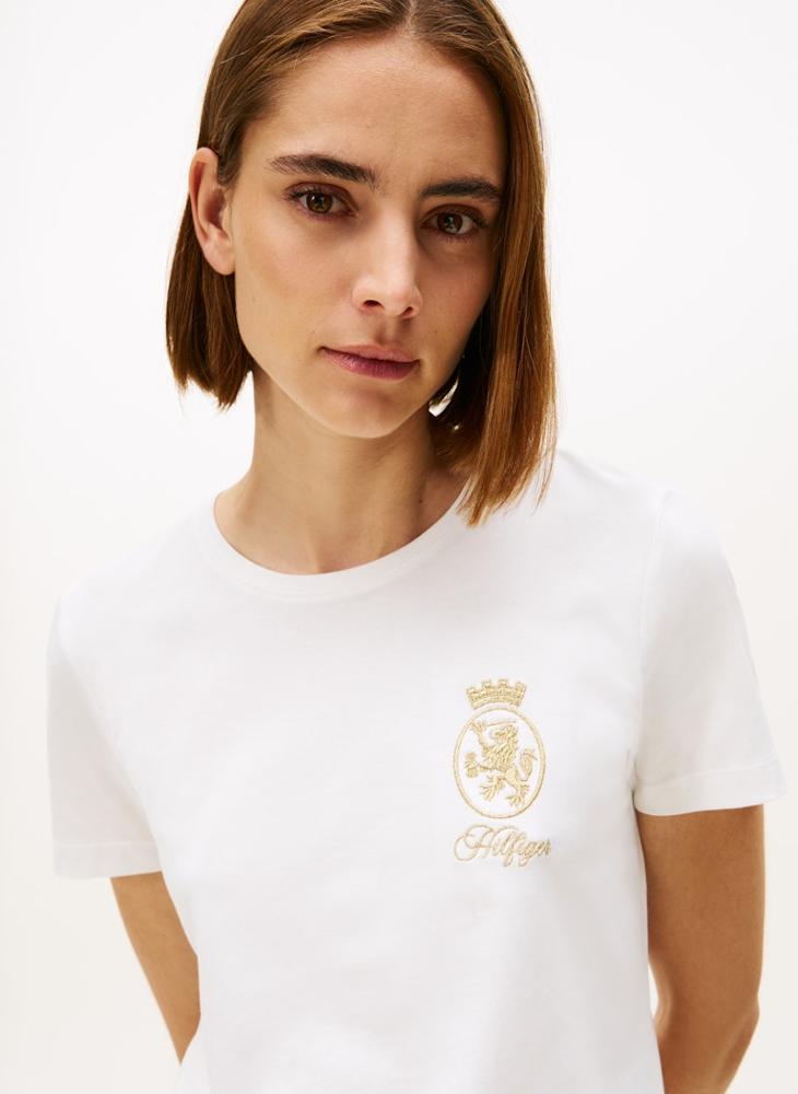 تومي هيلفيغر تي شيرت بياقة دائرية وطبعة جرافيك - Image 3